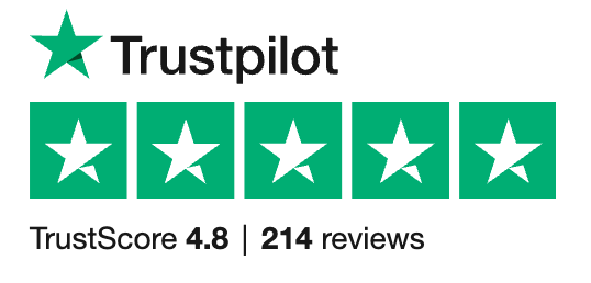 4.8 stars on Trustpilot