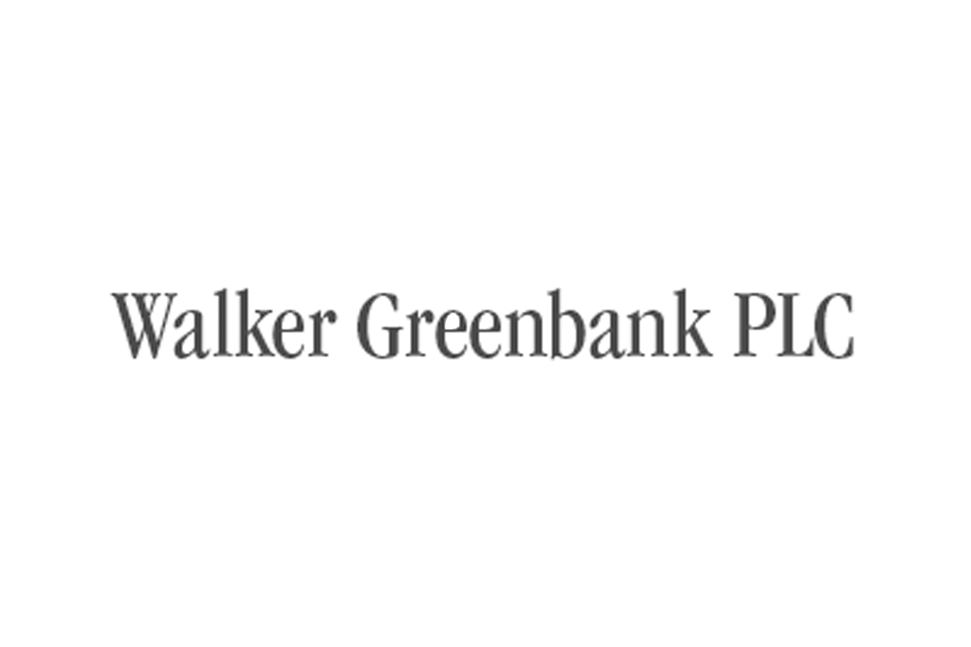 Walker Greenbank plc